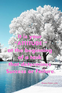 right attitude quote