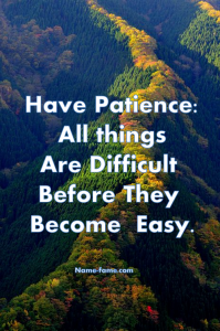 patience