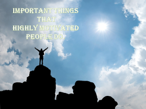 important things successful people do differently