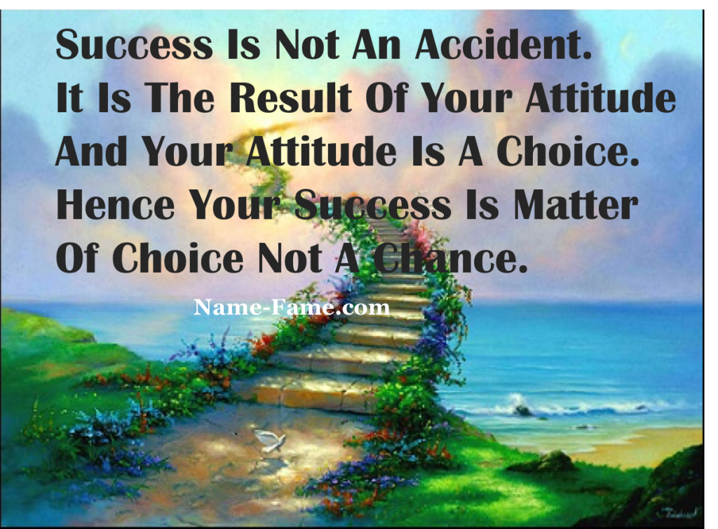 Success Is A Choice Not An Accident 