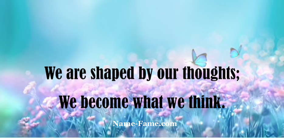 Think effectively - thought shapes our lives